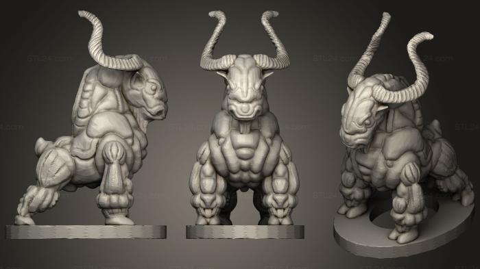 Animal figurines (Bull Star Taurus, STKJ_0778) 3D models for cnc